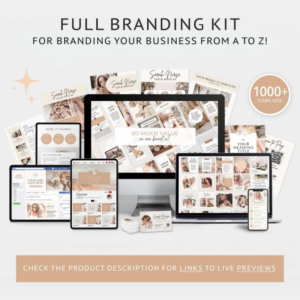 3 in 1 coaching business template bundle online business all in one bundle wix website template canva website branding kit coach marketing