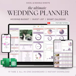 wedding planner spreadsheet wedding budget tracker wedding timeline checklist guest list